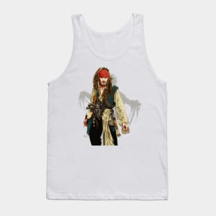 Johnny Depp - An illustration by Paul Cemmick Tank Top